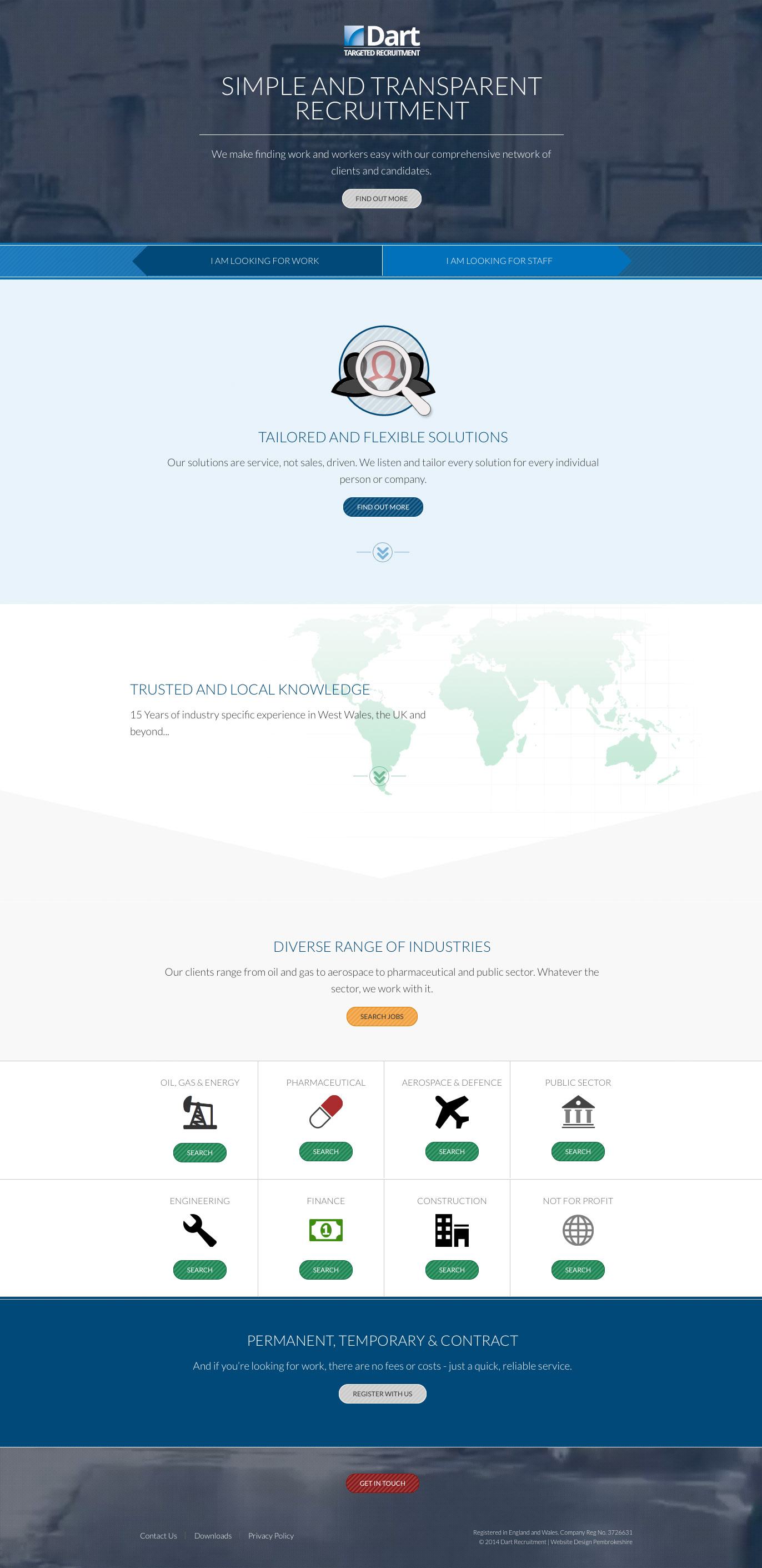 Dart Recruitment Website design